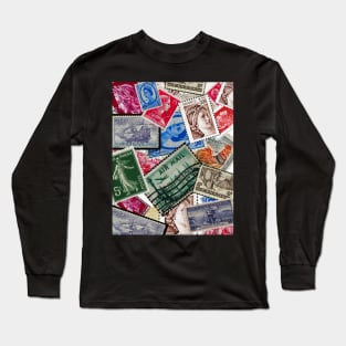 World friendship - Stamps Long Sleeve T-Shirt